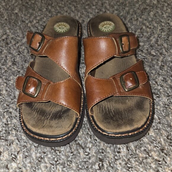 Vintage Earth Shoe slides brown - Picture 1 of 4